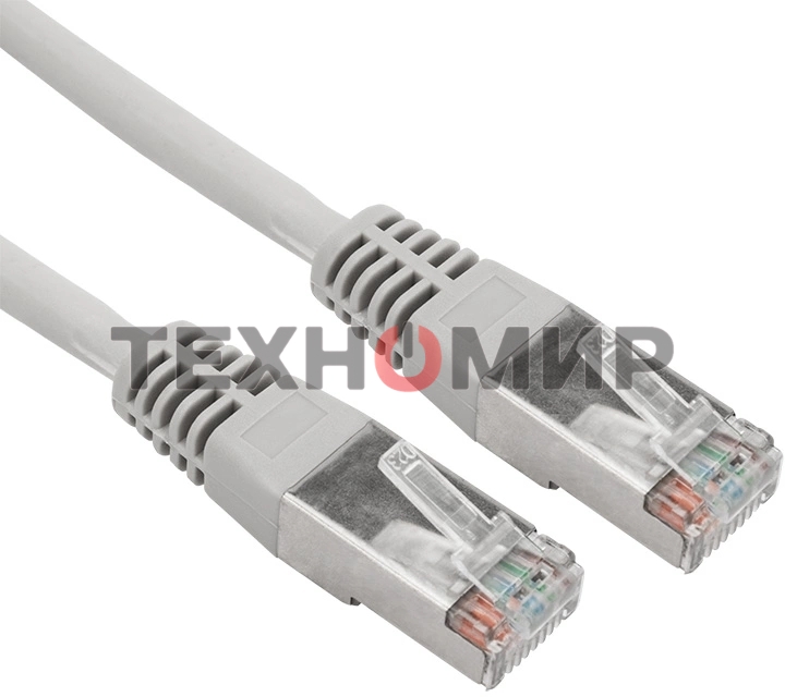 Пaтч-корд U/UTP Rexant, cat.5e, RJ45-RJ45, неэкранированный, LSZH серый, 2м