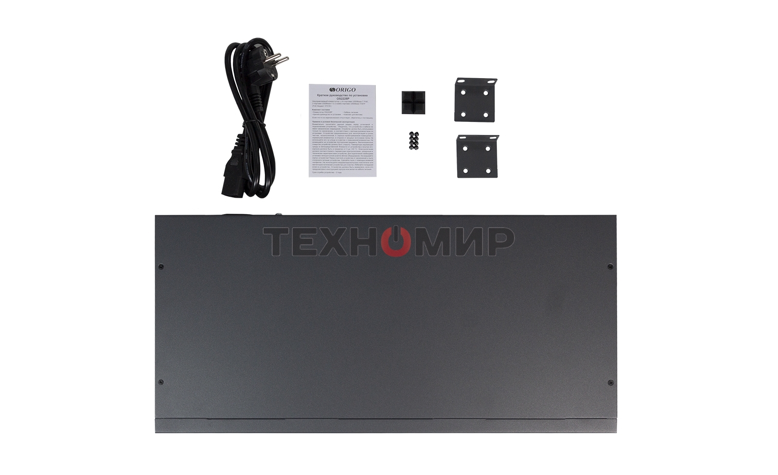 Коммутатор Origo OS2228P/370W OS2228P/370W/B1A (L2) 26x1 Гбит/с 2SFP 24PoE+ 370W неуправляемый