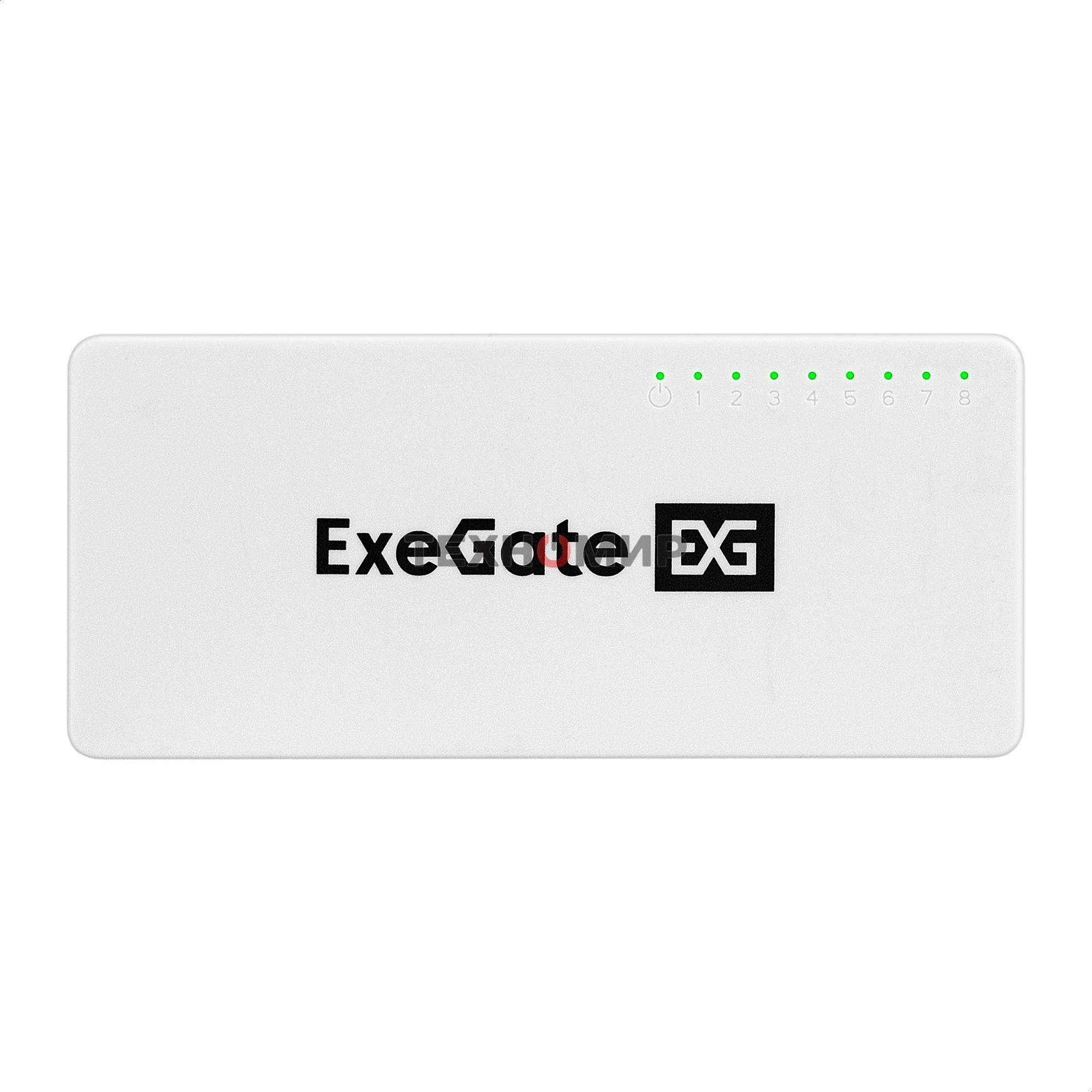 Коммутатор неуправляемый ExeGate EDGS-1008C (8-портовый гигабитный UTP 10/100/1000 Base-T, с функцией энергосбережения (EEE), настольный/настенный)