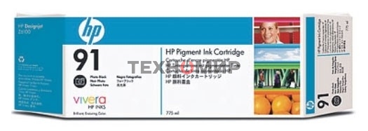 Картридж струйный HP №91 C9465A фото черный для HP DJ Z6100 (775мл)