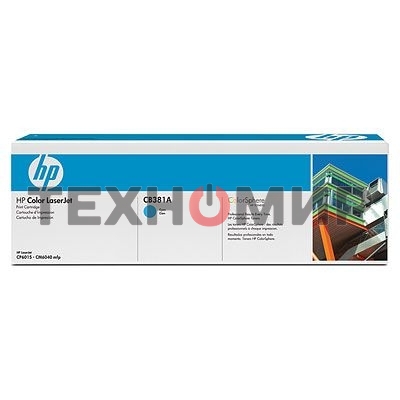 Картридж лазерный HP CB381A голубой Color LJ CP6015/CM6030mfp/CM6040mfp (21000 стр.)