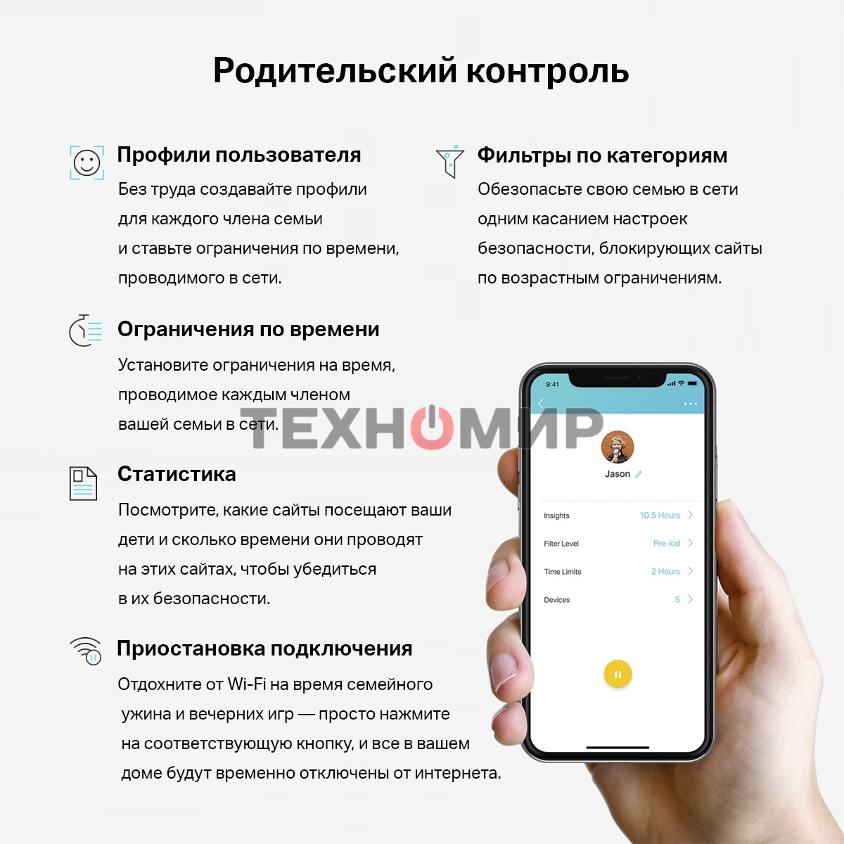 Домашняя Mesh Wi-Fi система TP-Link Deco S7(3-pack) AC1900