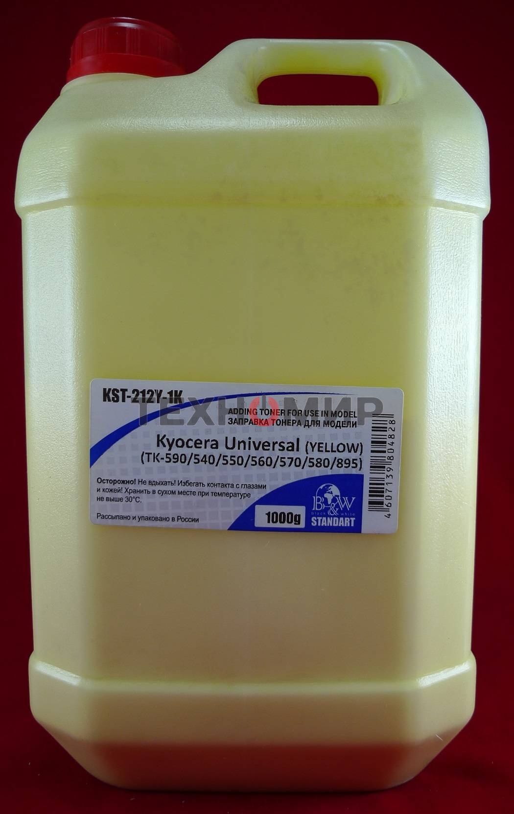 Тонер Kyocera Universal (TK-590/540/550/560/570/580/895) yellow (кан. 1кг) B&W Standart (Tomoegawa) фас России