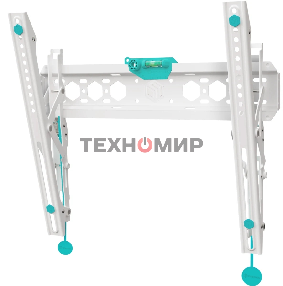 Кронштейн ONKRON TM5W/32-65'' макс 400*400 наклон +12º от стены: 35-145мм, макс вес 68,2кг, встр уровень, белый