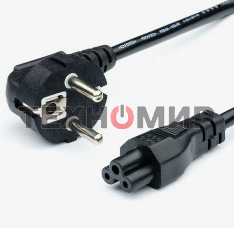 Кабель питания GoPower евровилка CEE 7/7-IEC 320 C5 1.8м ПВХ 0.75мм черный (1/10/160)