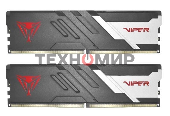 Оперативная память Patriot Viper Venom, DDR5, 64GB (2x32GB), 6400MHz, CL32, DIMM, с радиатором, черный