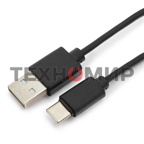 Кабель USB Гарнизон GCC-USB2-AMCM-0.3M, USB2.0 AM/USB3.1 Type-C, 0.3м, пакет