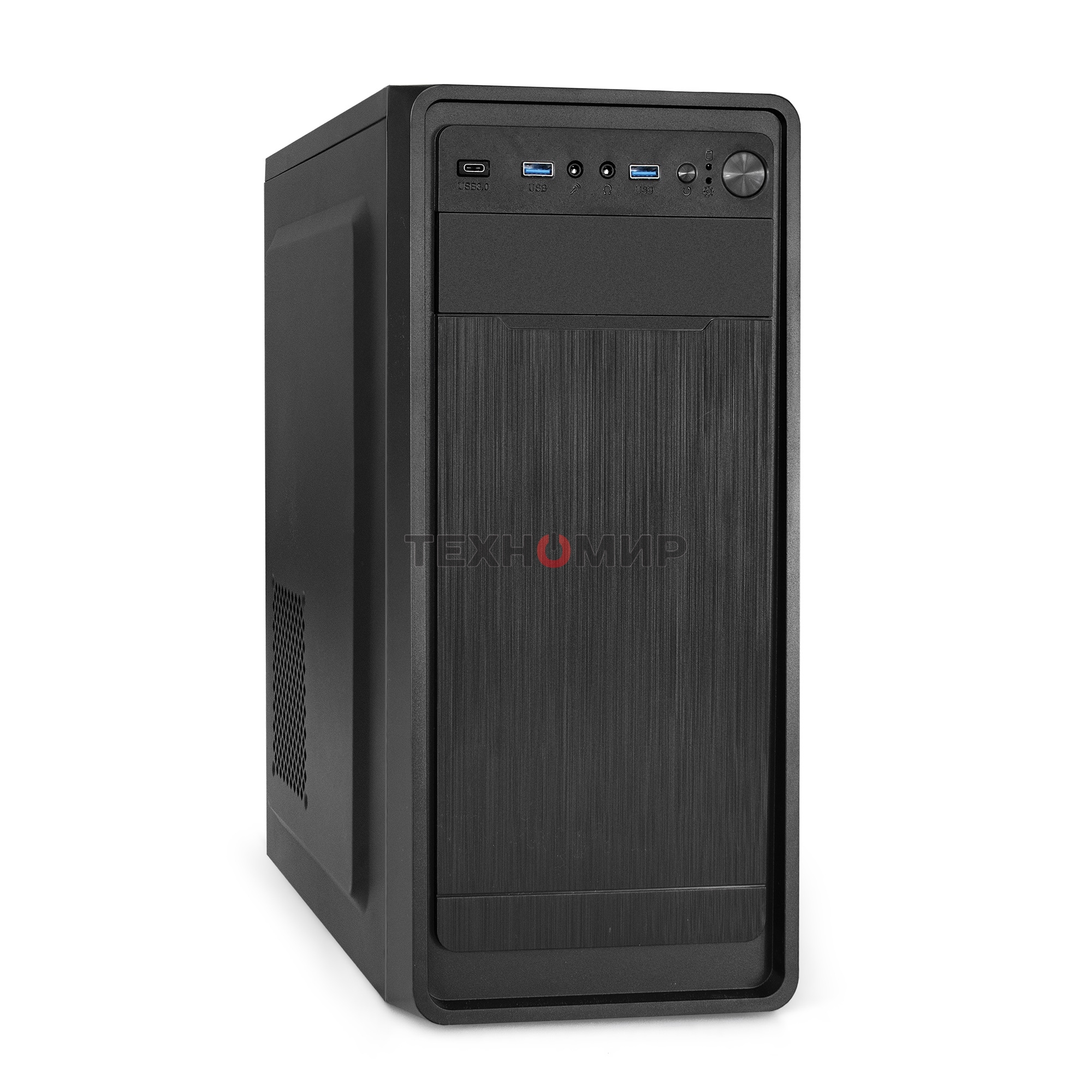 Компьютерный корпус Miditower ExeGate XP-332UC-XP400 (ATX, XP400 с вент. 12см, 2хUSB 3.0/1хTypeC, аудио, черный)