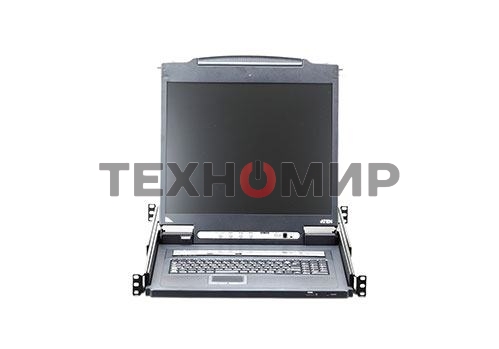 Переключатель KVM 16-портовый IP с ЖК-дисплеем Slideaway/ATEN SINGLE RAIL 16P PS/2-USB LCDKVMP 17INCH WIH IP