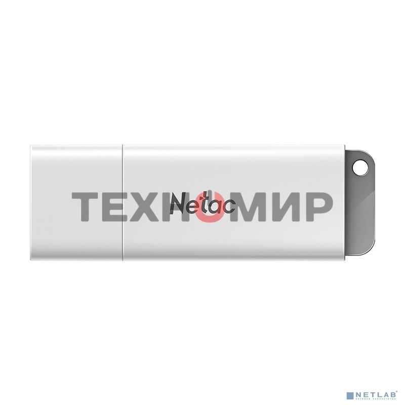 Флешка USB Netac U185 128 Gb NT03U185N-128G-30WH, USB 3.0, с колпачком, пластиковая белая