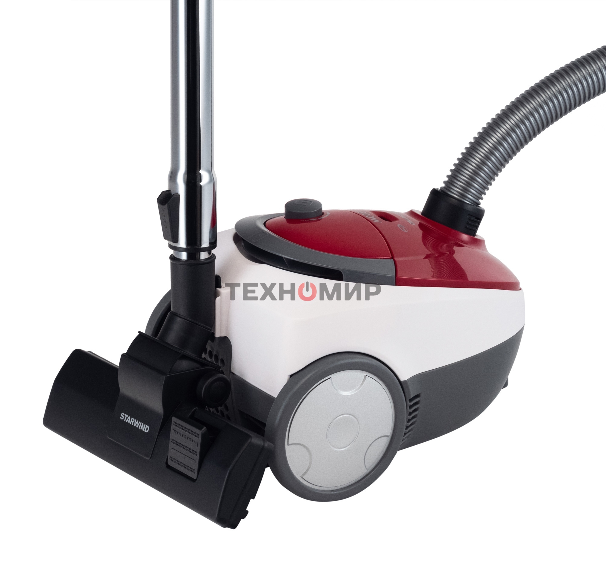 Пылесос Starwind SCB1114 красный/белый, 300/1800 Вт, уборка сухая, пылесборник мешок 2 л