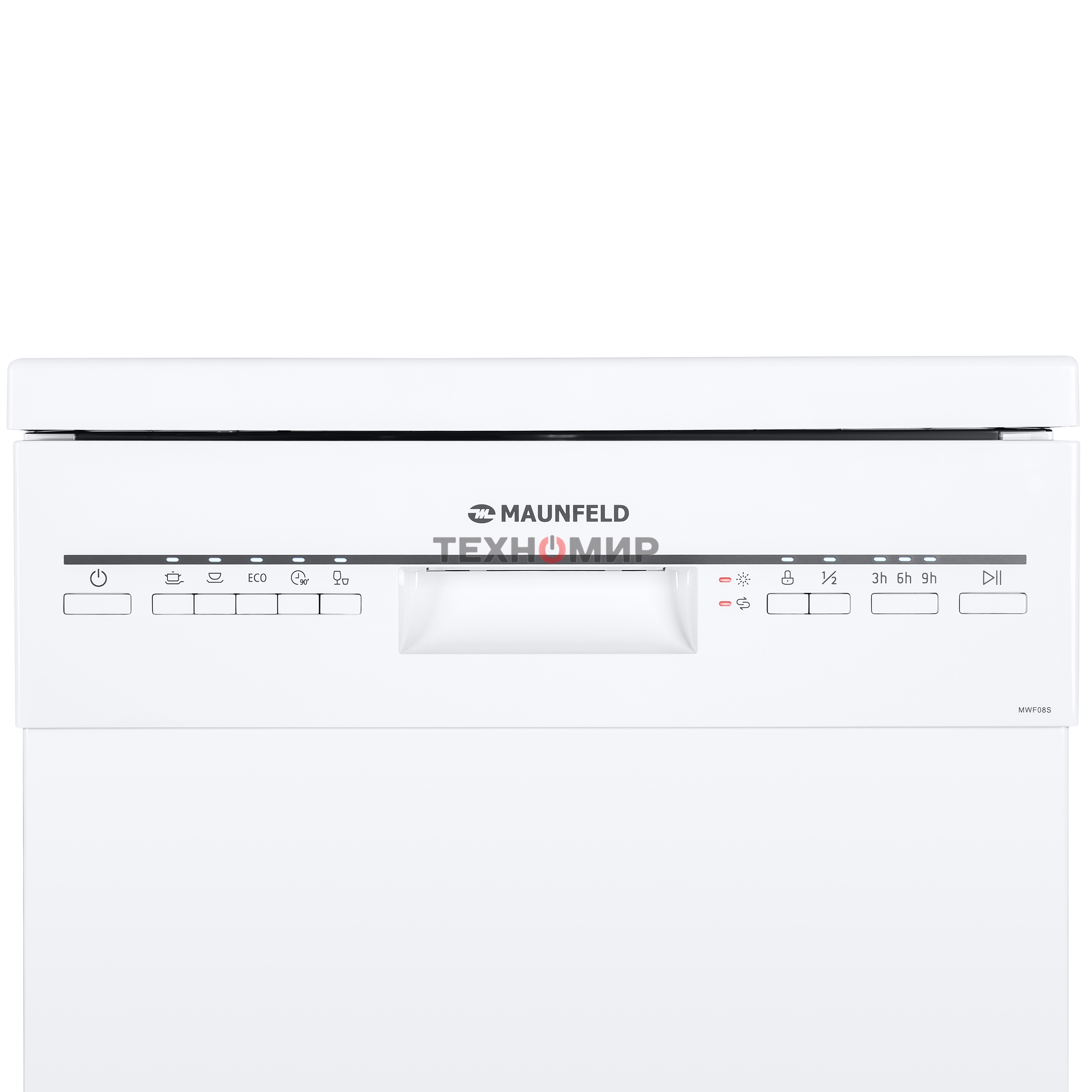 Посудомоечная машина Maunfeld MWF08S, белый, 44.8 см, 9 компл., 49 дБ, класс A+