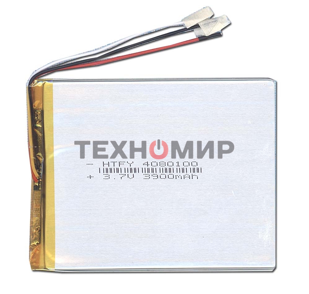 Аккумулятор Li-Pol (батарея) 4x80x100мм 3pin 3.7V/3900mAh