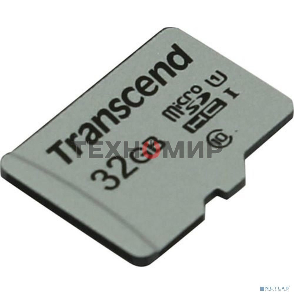 Флеш карта microSD 32Gb Transcend microSDHC Class 10 UHS-1 U1, (без адаптера), TLC