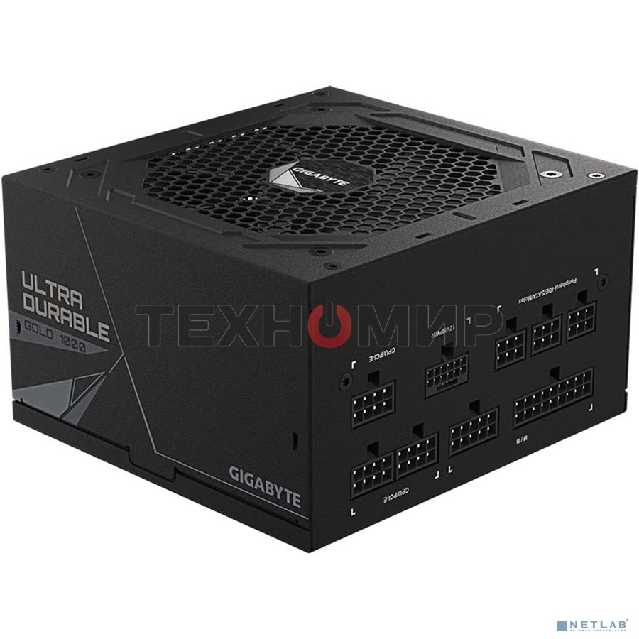 Блок питания Gigabyte ATX 1000W GP-UD1000GM 80 PLUS gold (24+4+4pin) APFC 120mm fan 8xSATA Cab Manag RTL