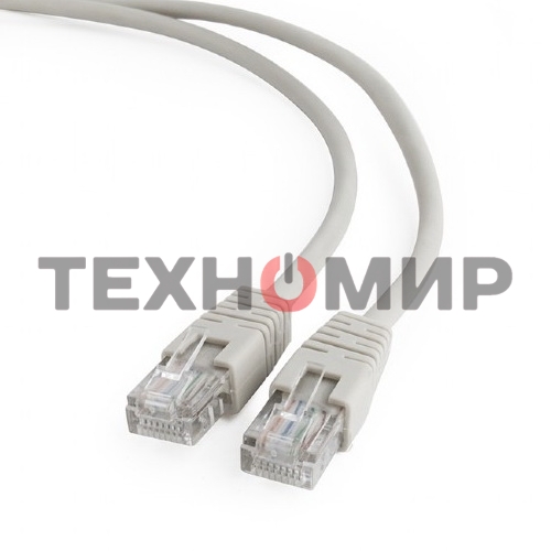 Патч-корд UTP Cablexpert cat.5e, 5м, литой, многожильный серый