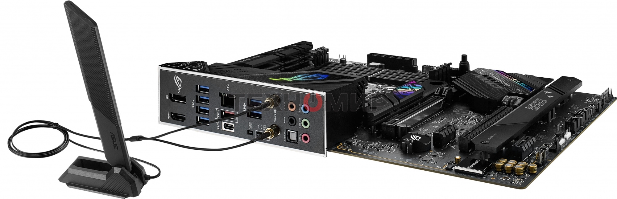 Материнская плата ASUS ROG STRIX B760-F GAMING WIFI, LGA 1700, Intel B760, 4xDDR5, 4xSATA, 3xM.2, 1xPCI-E 5.0 x16, 1xPCI-E 3.0 x4, 1xHDMI, 1xDP, 1x 2.5Gb LAN, 1xUSB-A 3.2 Gen 2, 6xUSB-A 3.2 Gen 1, 1xUSB-C 3.2 Gen 2x2, 5x3.5 мм, 7.1, Standard-ATX