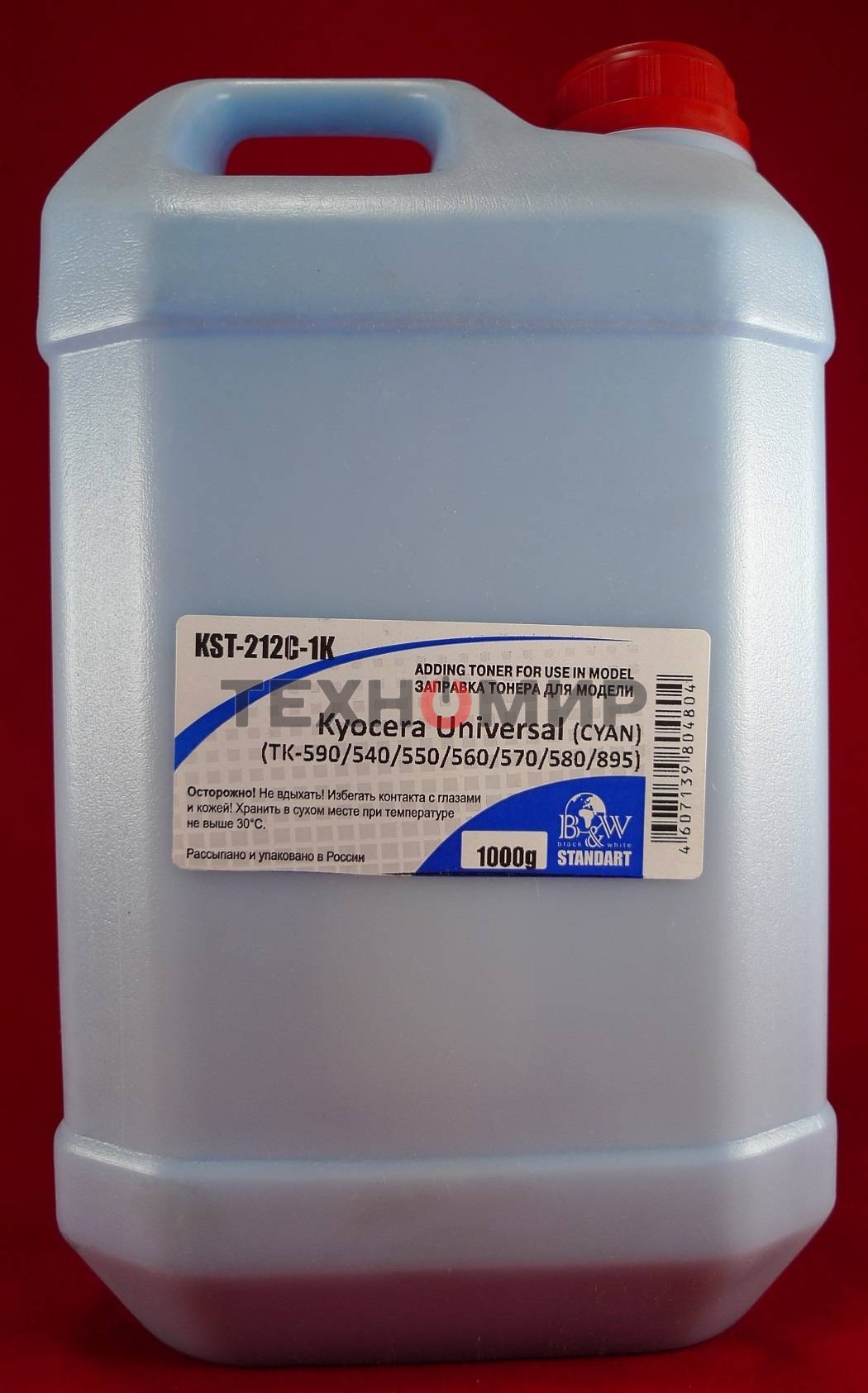 Тонер Kyocera Universal (TK-590/540/550/560/570/580/895) cyan (кан. 1кг) B&W Standart (Tomoegawa) фас России