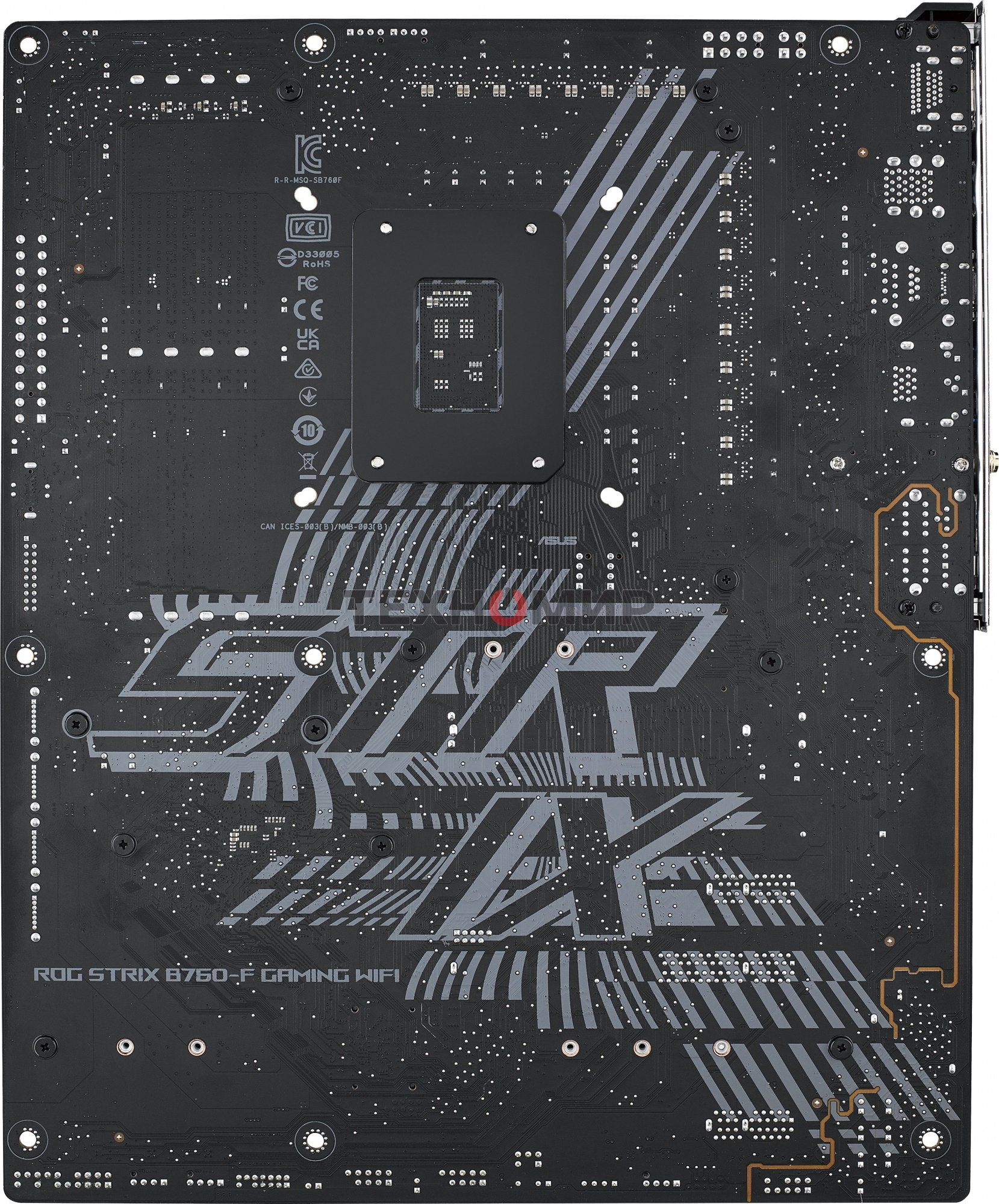 Материнская плата ASUS ROG STRIX B760-F GAMING WIFI, LGA 1700, Intel B760, 4xDDR5, 4xSATA, 3xM.2, 1xPCI-E 5.0 x16, 1xPCI-E 3.0 x4, 1xHDMI, 1xDP, 1x 2.5Gb LAN, 1xUSB-A 3.2 Gen 2, 6xUSB-A 3.2 Gen 1, 1xUSB-C 3.2 Gen 2x2, 5x3.5 мм, 7.1, Standard-ATX