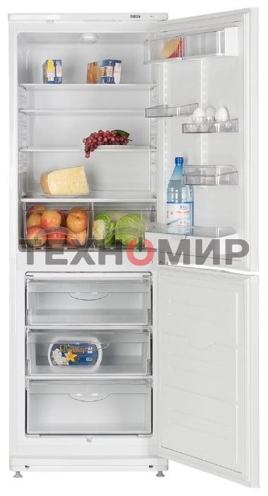 Холодильник Atlant ХМ-4012-022 белый двухкамерный 201/101л морозилка снизу