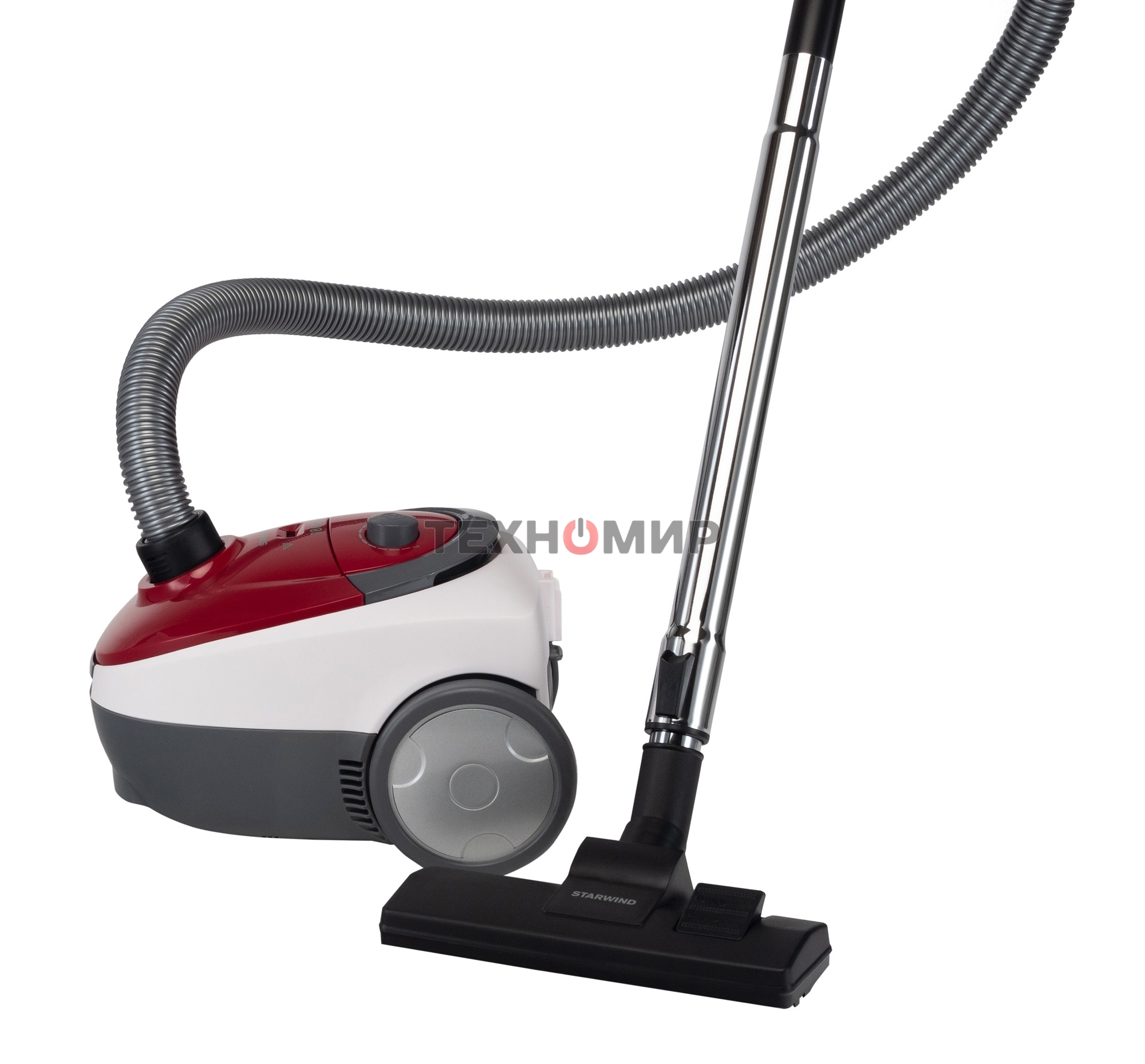Пылесос Starwind SCB1114 красный/белый, 300/1800 Вт, уборка сухая, пылесборник мешок 2 л