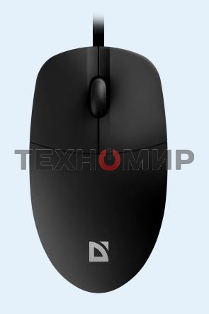 Мышь проводная Defender Azora MB-241 черный, 1200 dpi, USB, кнопки - 3