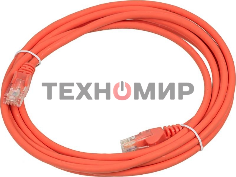Кабель Патч-корд Lanmaster UTP LAN-PC45/U5E-3.0-OR вилка RJ-45-вилка RJ-45 кат.5е 3м оранжевый LSZH (уп.:1шт)