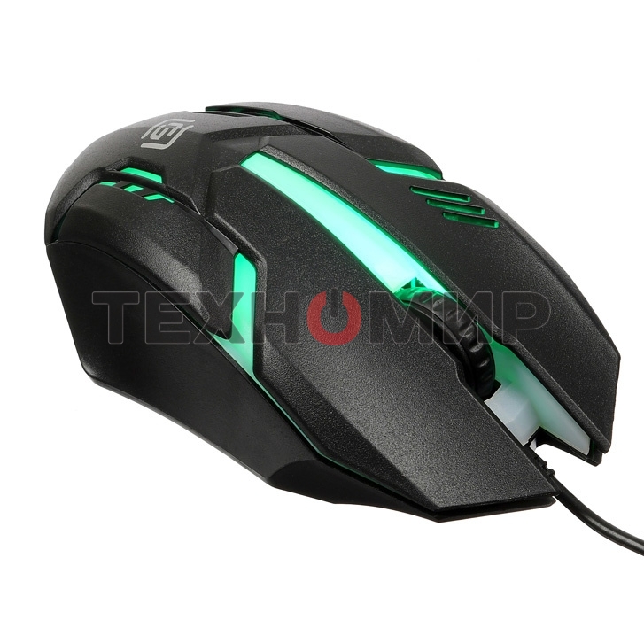 Мышь проводная Oklick 396M INSOMNIA черный, 1000 dpi, USB, кнопки - 3