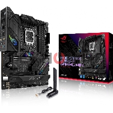 Материнская плата ASUS ROG STRIX B760-F GAMING WIFI, LGA 1700, Intel B760, 4xDDR5, 4xSATA, 3xM.2, 1xPCI-E 5.0 x16, 1xPCI-E 3.0 x4, 1xHDMI, 1xDP, 1x 2.5Gb LAN, 1xUSB-A 3.2 Gen 2, 6xUSB-A 3.2 Gen 1, 1xUSB-C 3.2 Gen 2x2, 5x3.5 мм, 7.1, Standard-ATX