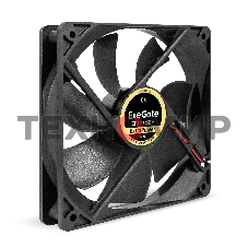 Вентилятор для корпуса ExeGate ExtraPower EP12025BM черный, 120 мм, 1850 об/мин, 30 дБ, 2 pin