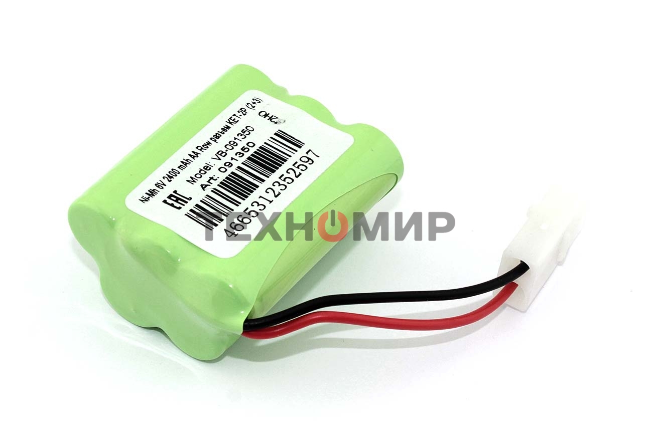 Аккумулятор Ni-Mh 6V 2400 mAh AA Row разъем KET-2P (2+3)
