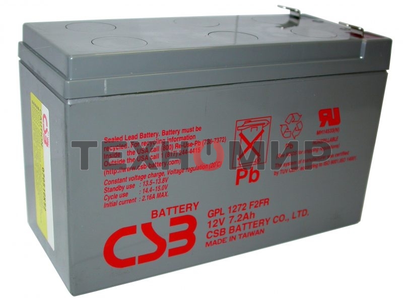 Аккумулятор CSB GPL1272 F2FR (12V 7.2Ah)