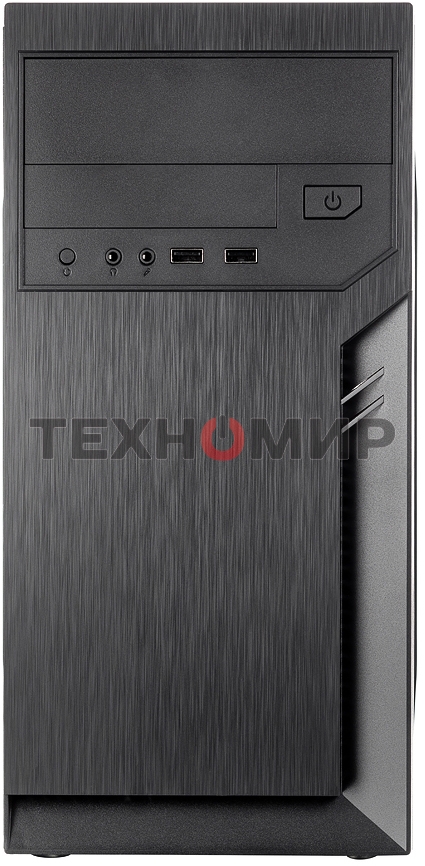 Компьютерный корпус с блоком питания 500Вт./Case Foxline FL-702, mATX, 1x5.25EXT, 1x3.5EXT, 2x3.5INT, 2xUSB 2.0, HDA, w/o FAN, w/500W ATX PSU, w/1.2m EU pwr cord