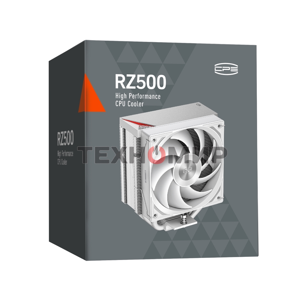 Кулер для процессора PCCooler RZ500 белый 120мм алюминий+медь 2200rpm 32db 4-pin 250W 155мм