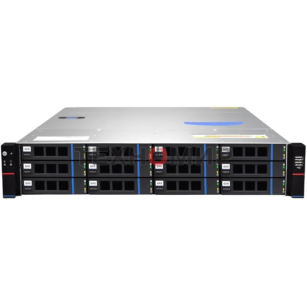 Серверный корпус Gooxi RMC2112-670-HSE-D 2U 12bay chassis,Expander backplane rear 2*2.5