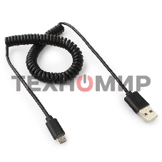 Кабель Cablexpert USB2.0 Pro, AM/microBM 5P, 1.8м, витой, черный, пакет (CC-mUSB2C-AMBM-6)
