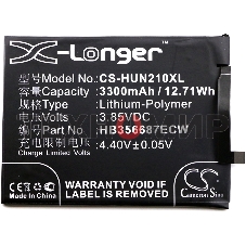 Аккумулятор CameronSino CS-HUN210XL HB356687ECW для Huawei Honor 7X3.85V, 3300mAh, 12.71Wh