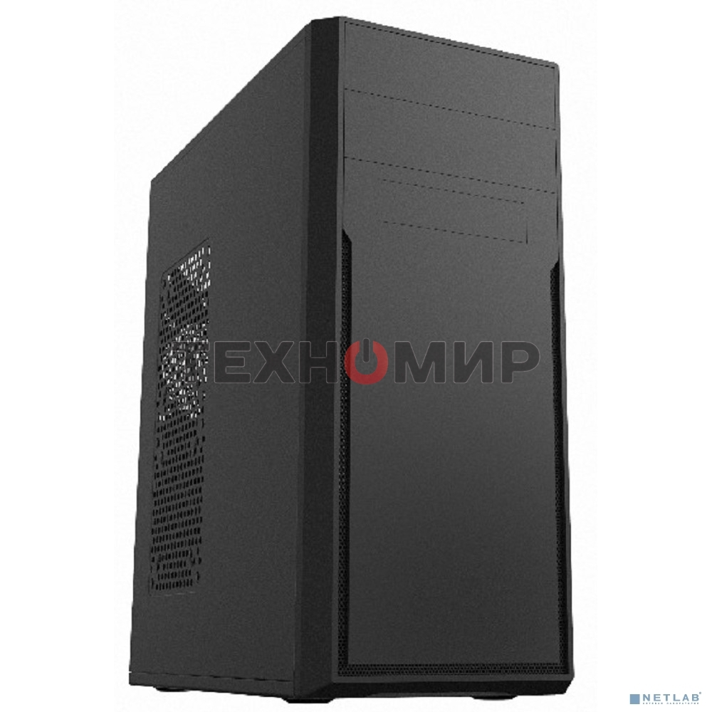 Компьютерный корпус c блоком питания 500 Ватт/Case Foxline FL-302-FZ500R ATX case, black, w/PSU 500W 12cm, w/2xUSB 2.0, w/pwr cord, w/o FAN