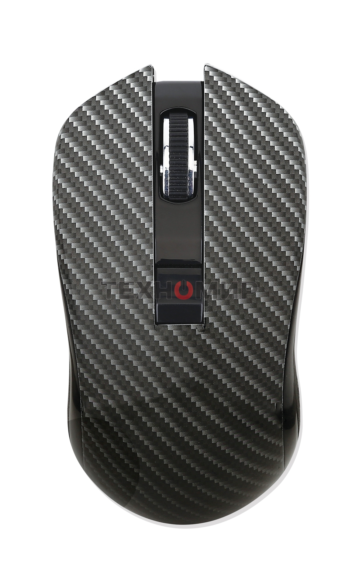 Мышь беспроводная Qumo Kevlar M26 черный, 1600 dpi, радиоканал, USB, кнопки - 4