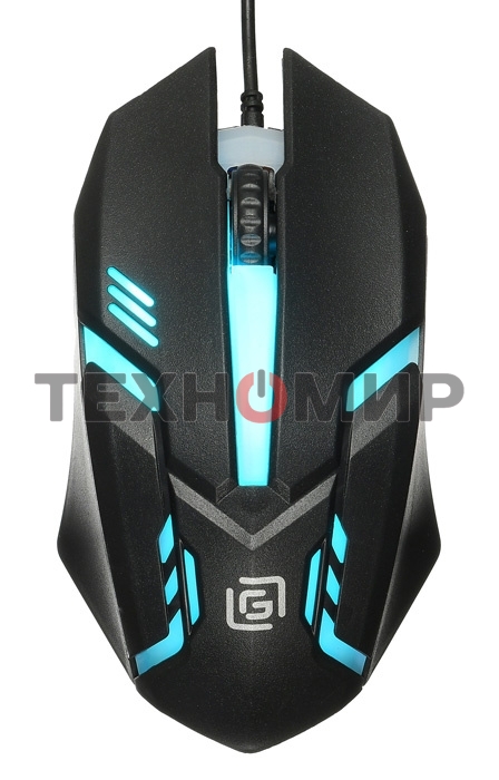 Мышь проводная Oklick 396M INSOMNIA черный, 1000 dpi, USB, кнопки - 3