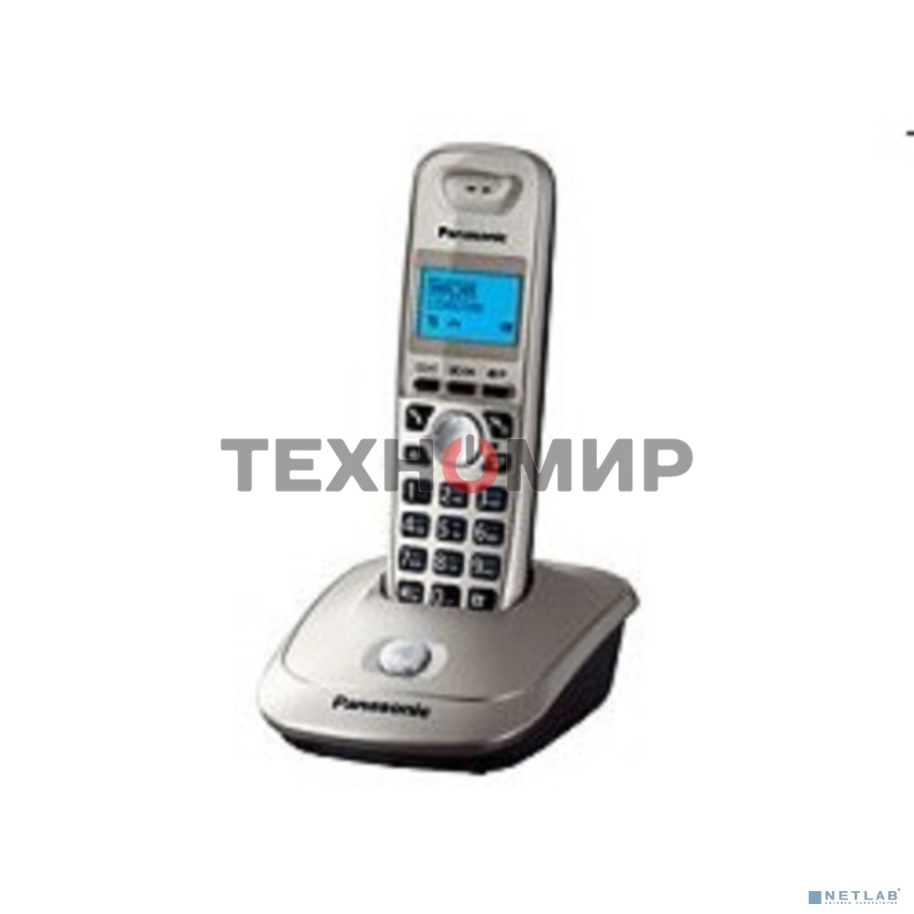 Телефон Panasonic KX-TG2511RUN (платиновый) АОН, Caller ID,спикерфон на трубке,переход в Эко режим одним нажатием