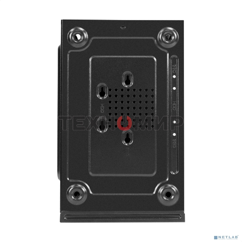 Компьютерный корпус Minitower ExeGate BAA-403 (mATX, без БП, 2*USB, HD Audio, черный)