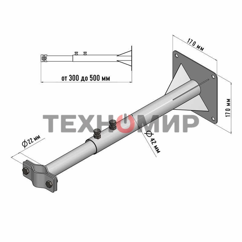 Кронштейн для мачт Rexant 