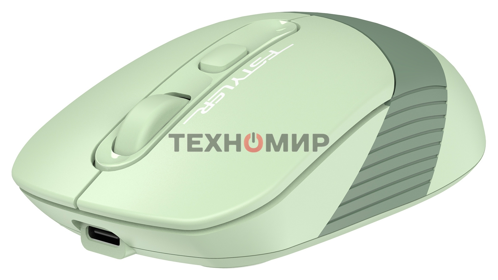 Мышь беспроводная A4Tech Fstyler FB10C зеленый, 2000 dpi, радиоканал, Bluetooth, USB, кнопки - 4