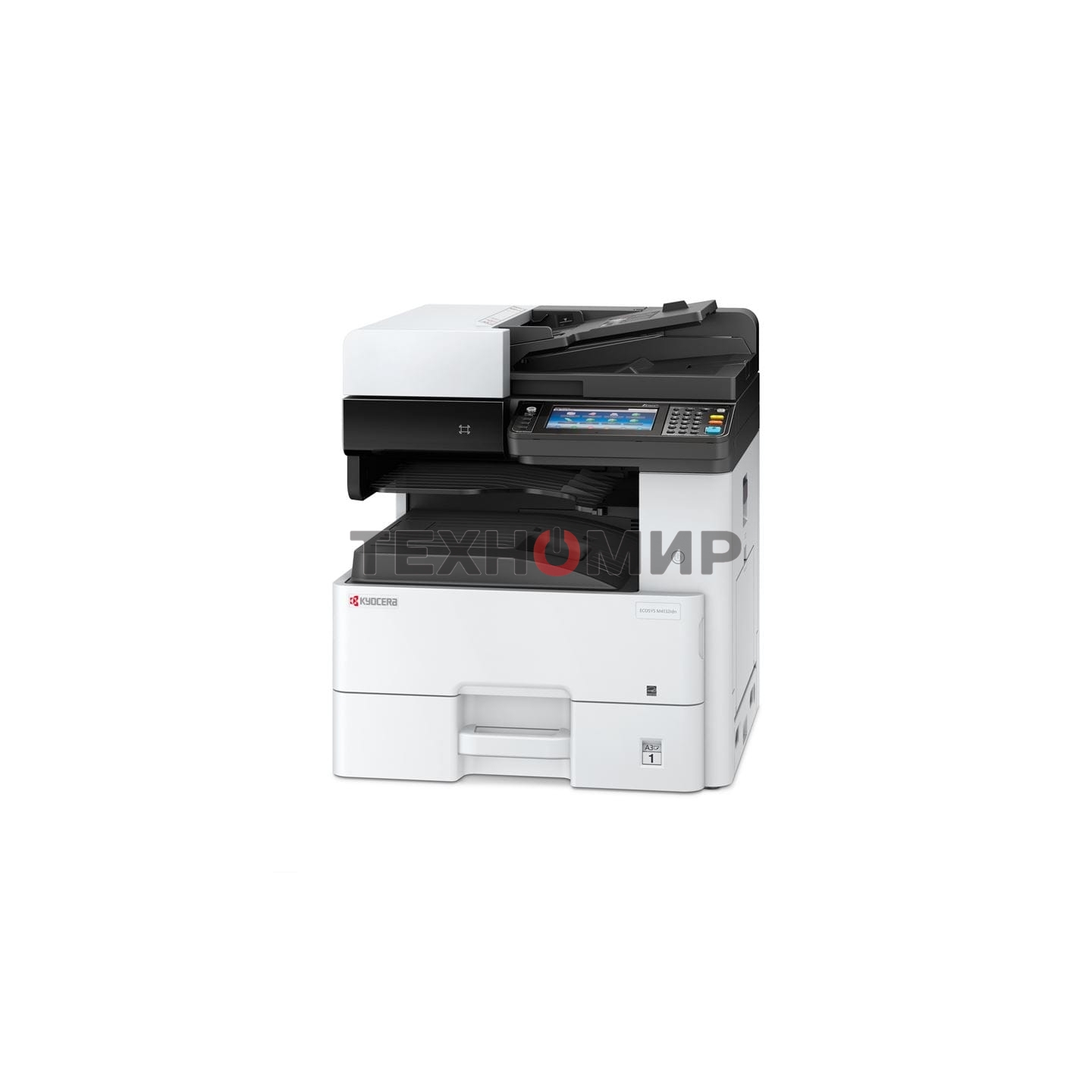 МФУ лазерное Kyocera Ecosys M4132idn (1102P13NL0), A3, ч/б, печ. до 32 стр/мин. (А4) до 17 стр/мин. (А3), скан. до 50 стр/мин., 1200 x 1200 dpi (печать) 600x600dpi (скан.), USB, RJ-45, NFC, Air Print, Mopria