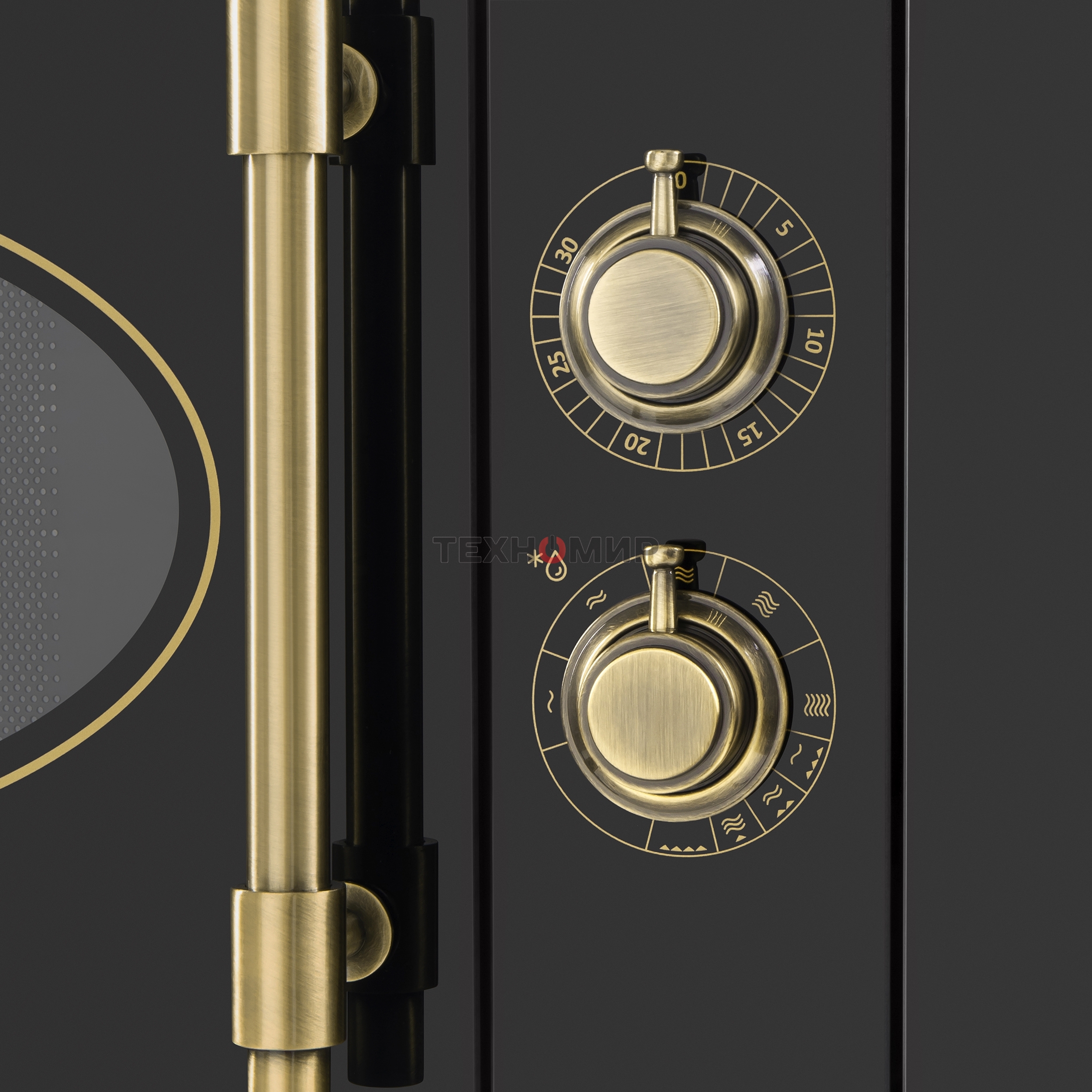 Микроволновая печь встраиваемая Maunfeld JBMO.20.5GRBG черный, 20 л, 700 Вт, переключатели - поворотный механизм