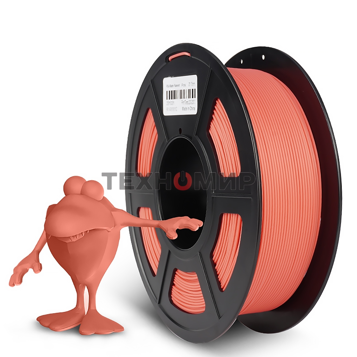Филамент NVPrint PLA Matte Pink для 3D печати диаметр 1.75мм длина 330 метров масса 1 кг