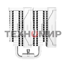 Кулер для процессора PCCooler RZ620 WH (260W, 4-pin PWM, 158мм, Al/Cu, 6x6мм, 2x120мм, 86.73CFM, 32dBA, 1800RPM, S: 1851/1700/1200/115X, AM5/AM4, белый)