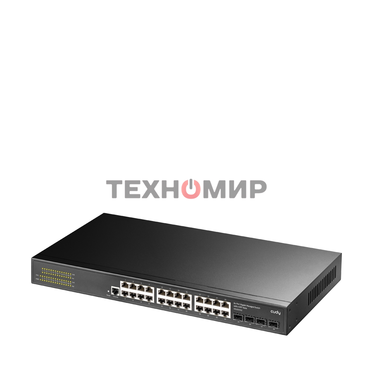 Коммутатор Cudy GS2024S2 (L2) 24x1 Гбит/с 4SFP управляемый