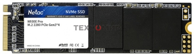 Накопитель SSD Netac N930E Pro, 1Tb, PCIe 3.0 x4, M.2 2280, NVMe, R/W 2130/1720